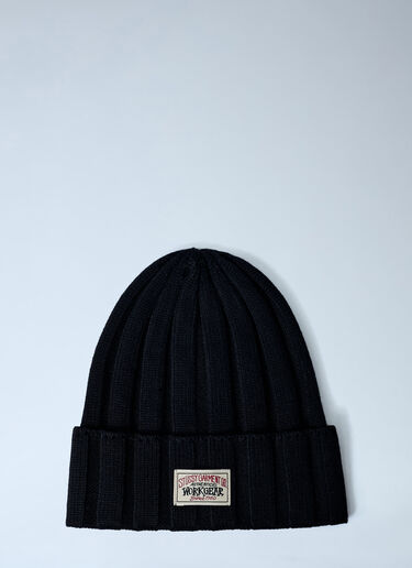 LN-CC® - Stüssy: Logo Motif Beanie Hat - Black Stüssy Logo Motif Beanie Hat Black sts0162016
