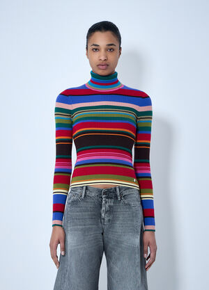 LN-CC® - Acne Studios: Striped Wool Turtleneck - Multicolor Acne Studios Striped Wool Turtleneck Multicolor acn0264028