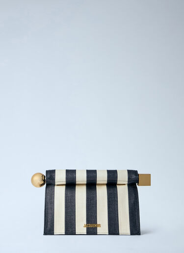 LN-CC® - Jacquemus: The Rond Carré Clutch Bag - Beige Jacquemus The Rond Carré Clutch Bag Beige jac0264057