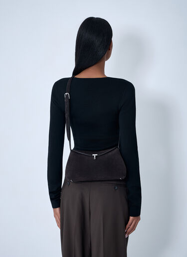 LN-CC® - TOTEME: T-Lock Crossbody Bag - Dark Brown TOTEME T-Lock Crossbody Bag Dark Brown tot0263081