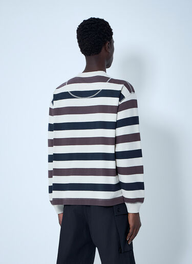 LN-CC® - Margaret Howell: Striped Crewneck Sweatshirt - Multicolor Margaret Howell Striped Crewneck Sweatshirt Multicolor mhl0164004