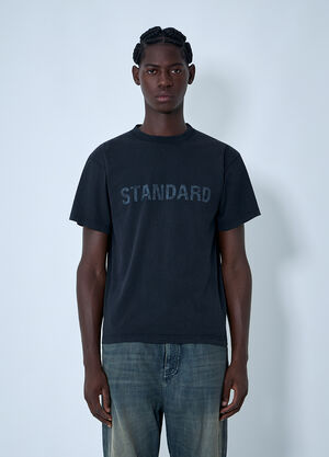 LN-CC® - Balenciaga: Text Motif T-Shirt - Black Balenciaga Text Motif T-Shirt Black bal0162005