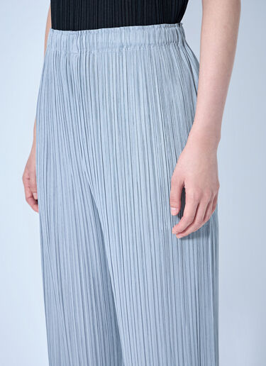 LN-CC® - Pleats Please Issey Miyake: Pleated Wide-Leg Trousers - Grey Pleats Please Issey Miyake Pleated Wide-Leg Trousers Grey plp0264010