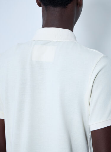 LN-CC® - ERL: Script Polo Shirt - White ERL Script Polo Shirt White erl0160004