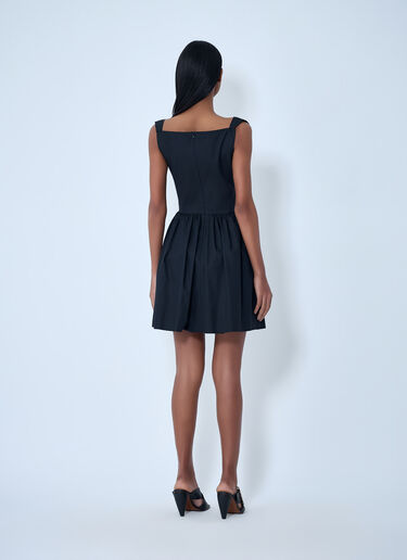 LN-CC® - Vivienne Westwood: Sculpted Neckline Gathered Mini Dress - Black Vivienne Westwood Sculpted Neckline Gathered Mini Dress Black vvw0263007