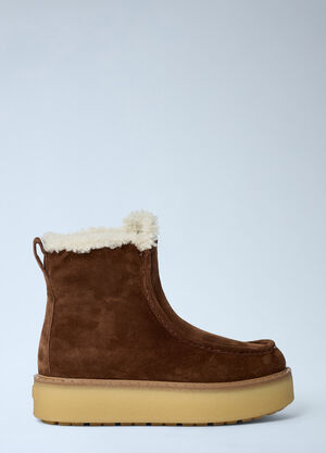 Prada スエードブーツ ブラウン pra0262067