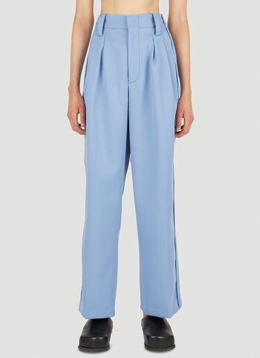 LN-CC® - Meryll Rogge: Front Pleat Pants - Blue Meryll Rogge Front Pleat Pants Blue rog0250006