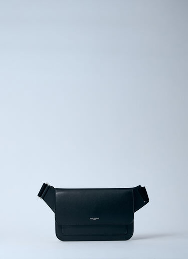 LN-CC® - Saint Laurent: Leather Belt Bag - Black Saint Laurent Leather Belt Bag Black sla0159034