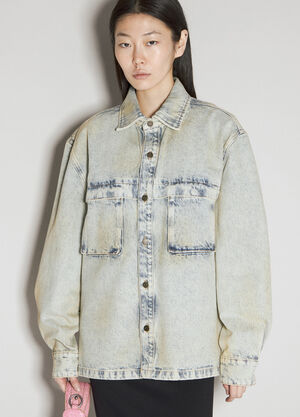 LN-CC® - Guess USA: Denim Utility Shirt - Blue Guess USA Denim Utility Shirt Blue gue0256008