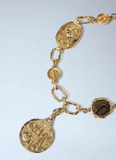 LN-CC® - Chloé: Medals Choker Necklace - Gold Chloé Medals Choker Necklace Gold chl0263109