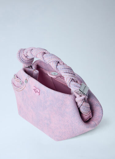 GANNI Bou Mini Denim Handbag Pink gan0263046