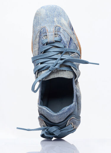 LN-CC® - Acne Studios: Lace-Up Leather Shoes - Blue Acne Studios Lace-Up Leather Shoes Blue acn0258015