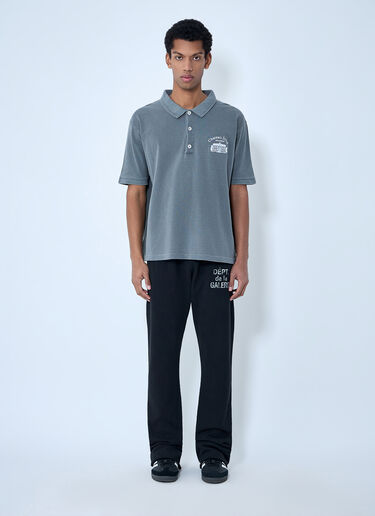 LN-CC® - Gallery Dept.: Embroidered Polo Shirt - Grey Gallery Dept. Embroidered Polo Shirt Grey gdp0162054