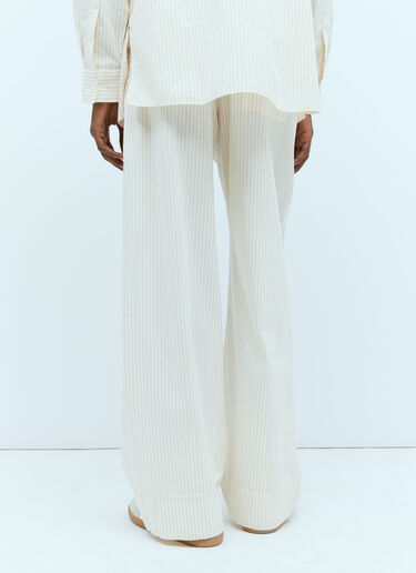 LN-CC® - Tekla: x Birkenstock Stripe Pants - Cream Tekla x Birkenstock Stripe Pants Cream tek0355007