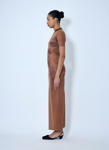 Acne Studios Short Sleeve Maxi Dress Brown acn0264064