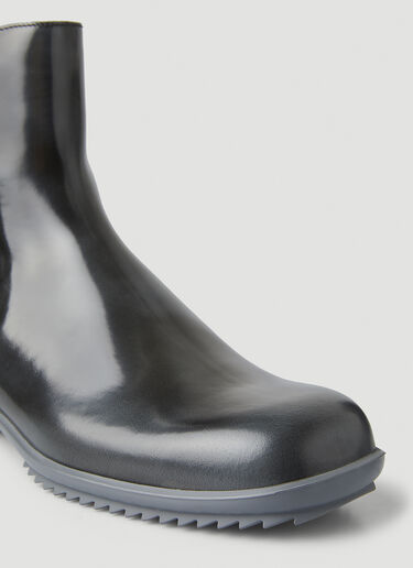 LN-CC® - Maison Margiela: Brushed Chelsea Boots - Black Maison Margiela Brushed Chelsea Boots Black mla0148024