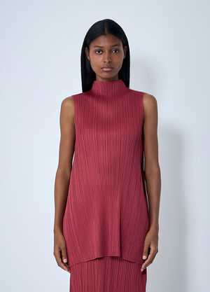 Pleats Please Issey Miyake 褶裥上衣 红色 plp0261017