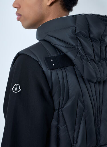 Moncler + Rick Owens ジ  オカモ フライト キルテッド フーデッド ジレ ブラック mcs0363007