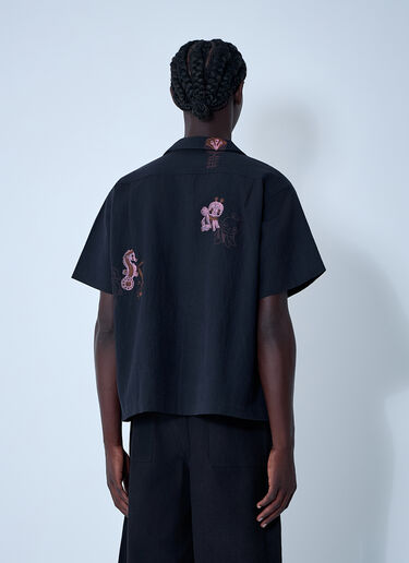 Story mfg. 그리팅스 셔츠  블랙 str0161007