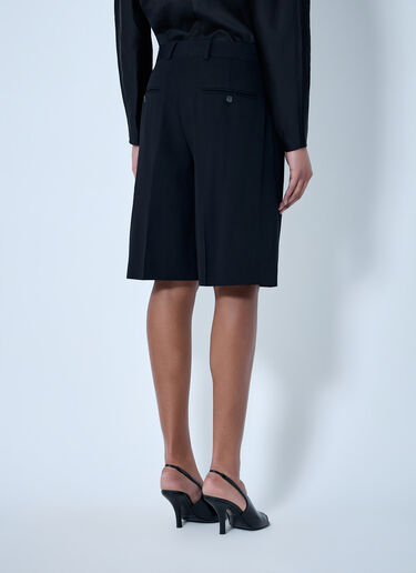 TOTEME Tailored Bermuda Shorts Black tot0264013