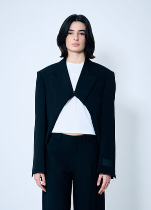 Alexander Wang Pull-Back 镂空西装外套  黑色 awg0259001