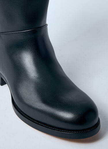 LN-CC® - The Row: Nobilis Leather Boots - Black The Row Nobilis Leather Boots Black row0159011