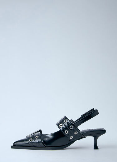 LN-CC® - GANNI: Slingback Pumps - Black GANNI Slingback Pumps Black gan0263059