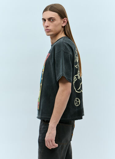 LN-CC® - HYSTERIC GLAMOUR x CIRCLE HERITAGE: Bulldog Short-Sleeve T-Shirt - Black HYSTERIC GLAMOUR x CIRCLE HERITAGE Bulldog Short-Sleeve T-Shirt Black hgc0155004