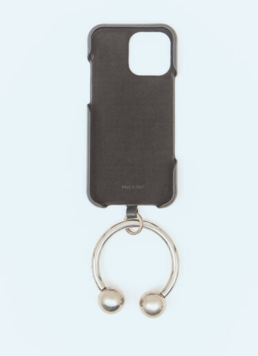 LN-CC® - Balenciaga: Piercing Phone Case - Black Balenciaga Piercing Phone Case Black bal0158019