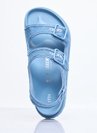 LN-CC® - Birkenstock 1774: 밀라노 스톤워시드 데님 샌들 - 블루 Birkenstock 1774 밀라노 스톤워시드 데님 샌들 블루 brs0158002