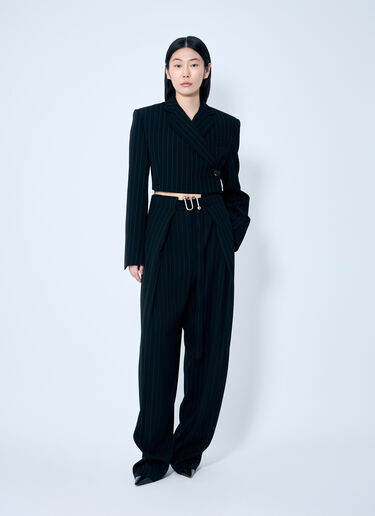 LN-CC® - Sportmax: Utopia Crop Blazer - Black Sportmax Utopia Crop Blazer Black spx0259005