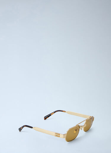 LN-CC® - Miu Miu: 0MU B52S Sunglasses - Gold Miu Miu 0MU B52S Sunglasses Gold lmu0364008