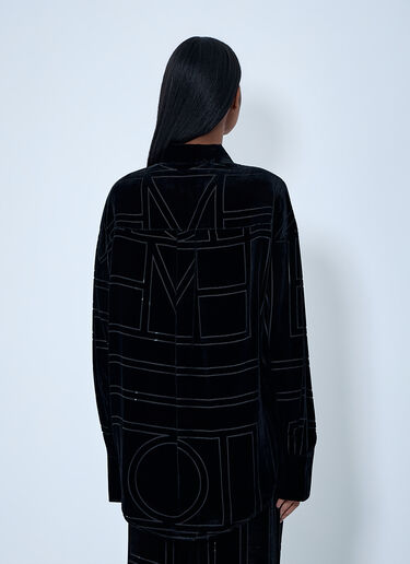 TOTEME Devoré Shirt Black tot0263019