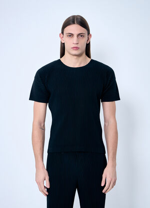 Homme Plissé Issey Miyake Pleated T-Shirt Black hmp0159013