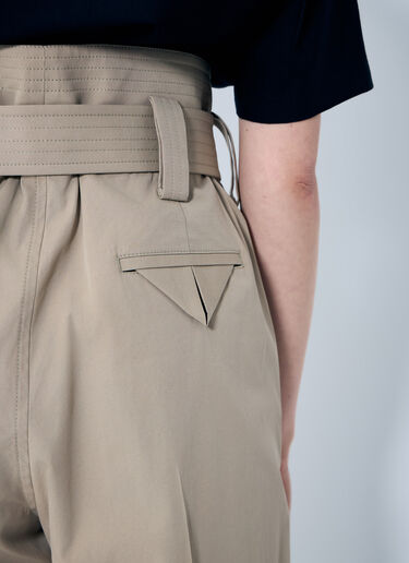 Bottega Veneta Compact Cotton Pants Beige bov0259010