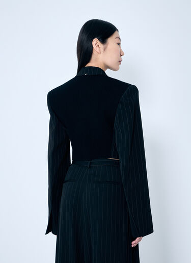 LN-CC® - Sportmax: Utopia Crop Blazer - Black Sportmax Utopia Crop Blazer Black spx0259005