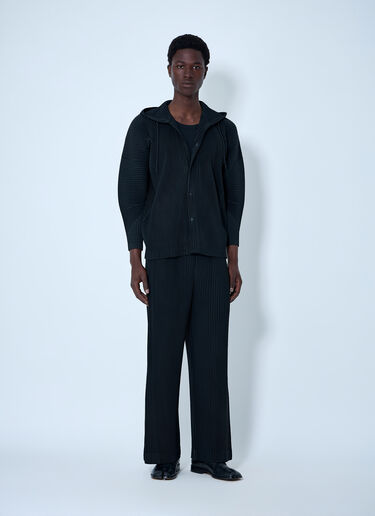 Homme Plissé Issey Miyake 핀스트라이프 테일러드 트라우저 검정 hmp0164003
