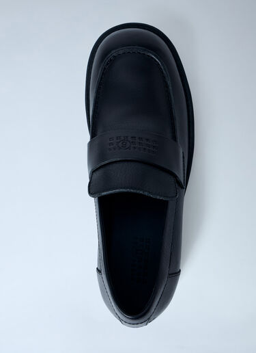 MM6 Maison Margiela 皮革便士乐福鞋 黑色 mmm0163023