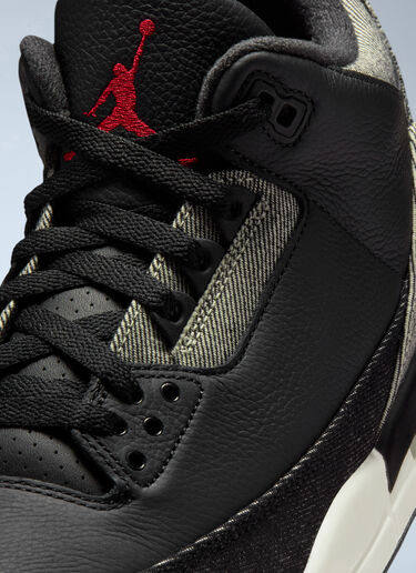 Levi's x Jordan エア ジョーダン 3 レトロ スニーカー ブラック nik0364021