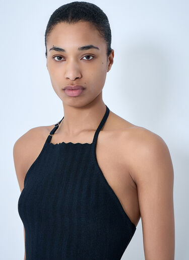 LN-CC® - Jacquemus: La Maille Tablier Top - Navy Jacquemus La Maille Tablier Top Navy jac0264017