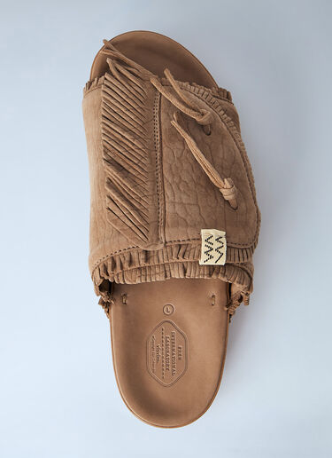 Visvim Christo Shaman Folk Sandals Beige vis0164002