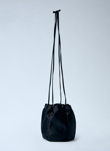 Prada 缎面迷你水桶包 黑色 pra0264016