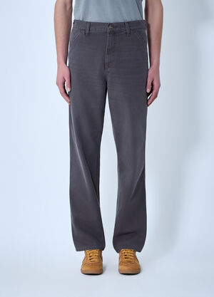 LN-CC® - Carhartt WIP: Single Knee Pants - Grey Carhartt WIP Single Knee Pants Grey wip0164009