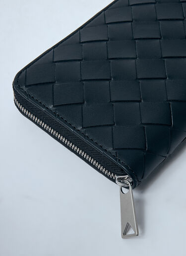 LN-CC® - Bottega Veneta: Intrecciato レザー ジップアラウンド ウォレット - ブラック Bottega Veneta Intrecciato レザー ジップアラウンド ウォレット ブラック bov0159020
