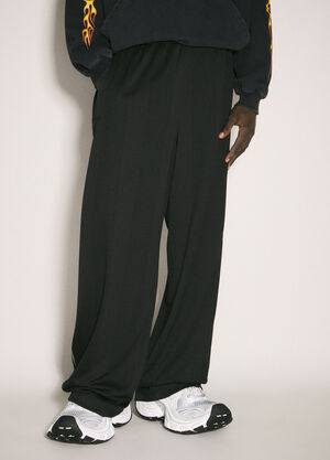 LN-CC® - Balenciaga: Burning Unity Baggy Trackpants - Black Balenciaga Burning Unity Baggy Trackpants Black bal0157002