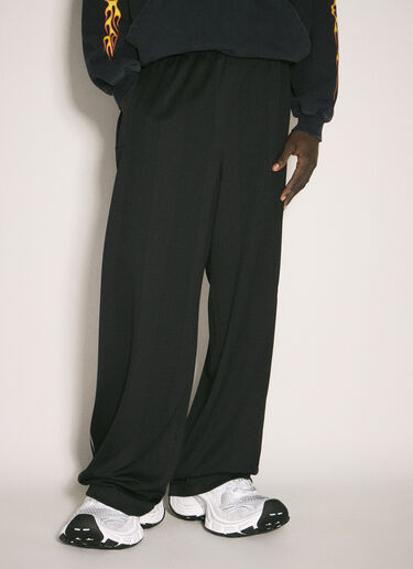 LN-CC® - Balenciaga: Burning Unity Baggy Trackpants - Black Balenciaga Burning Unity Baggy Trackpants Black bal0157002