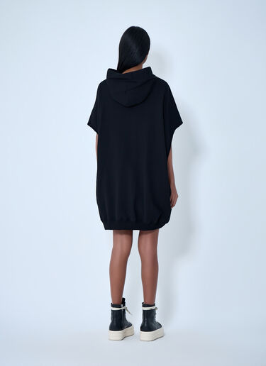 LN-CC® - Rick Owens: Hooded Cape T-Shirt - Black Rick Owens Hooded Cape T-Shirt Black ric0263006