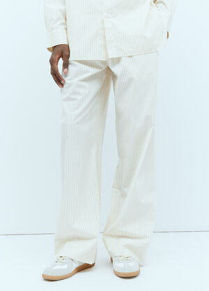 LN-CC® - Tekla: x Birkenstock Stripe Pants - Cream Tekla x Birkenstock Stripe Pants Cream tek0355007