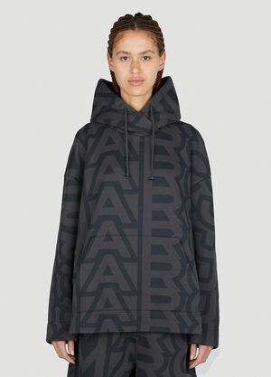 Marc Jacobs Monogram Oversized Hooded Sweatshirt Black mcj0251002
