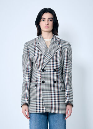 LN-CC® - Bottega Veneta: Structured Check-Cotton Blazer - Brown Bottega Veneta Structured Check-Cotton Blazer Brown bov0259009